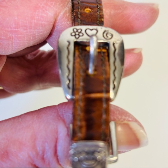 Brighton Women’s Sliver Leather Bracelet adjustable wrist - Picture 6 of 10